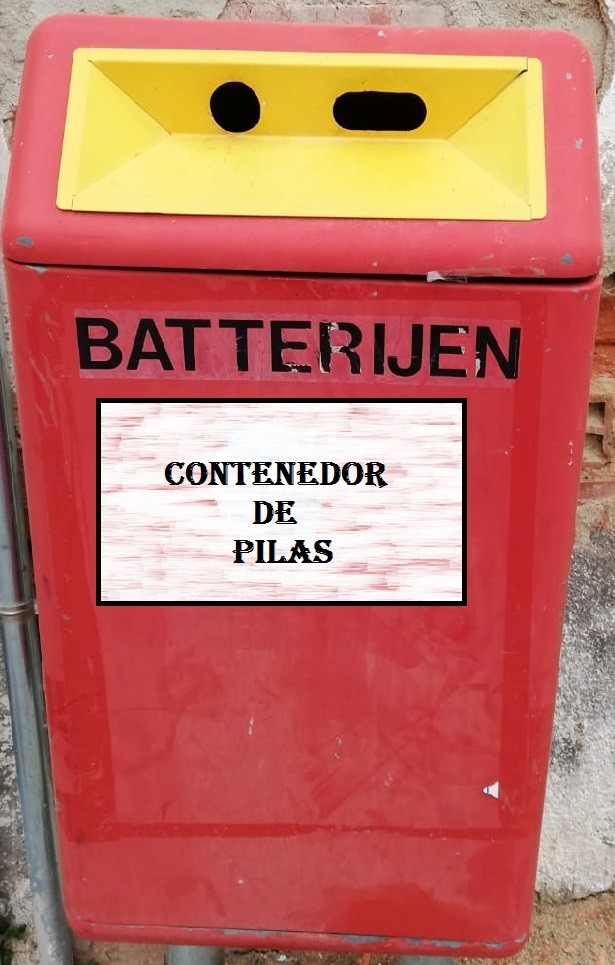 Contenedor de pilas Contenedor de pilas