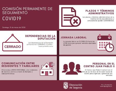 Imagen La Diputación de Segovia cierra todas sus dependencias al público, eliminando la atención presencial a los ciudadanos en sus oficinas