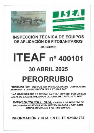 Imagen Inspección técnica de equipos de aplicación de fitosanitarios.