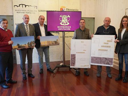 Imagen La Diputación presenta los proyectos de los dos parques de bomberos de Palazuelos de Eresma y Boceguillas