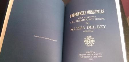 Imagen Aldea Real edita un libro con sus primeras ordenanzas municipales