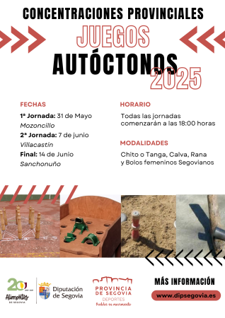 Concentraciones provinciales de juegos autóctonos