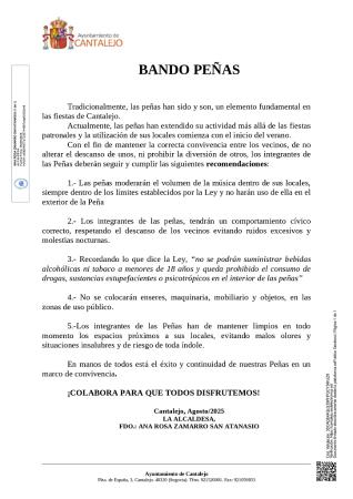 Imagen Bando peñas