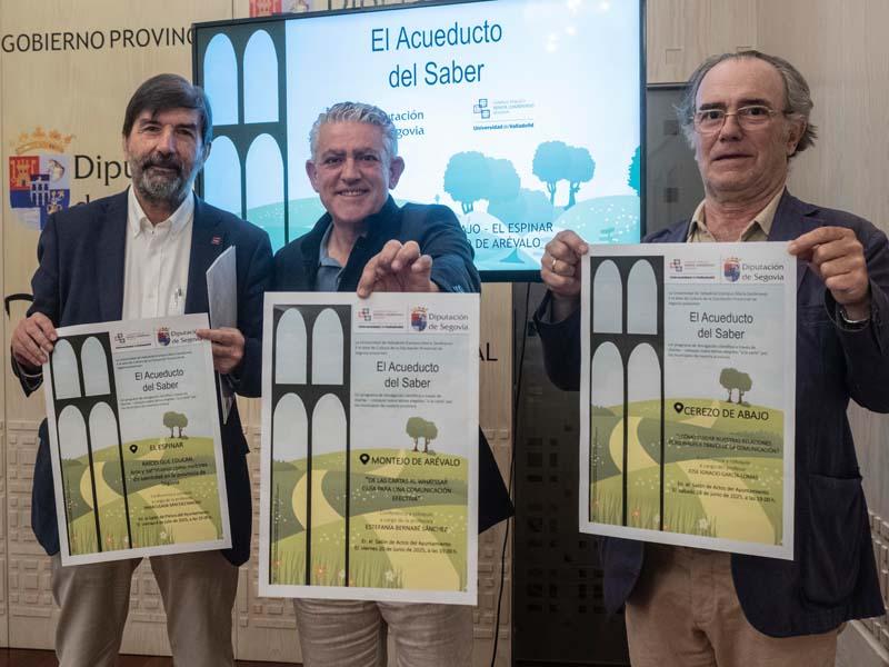 La tercera edición del ‘Acueducto del Saber’ llegará a una veintena de municipios de la mano de la Diputación y la Universidad de Valladolid