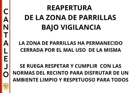 Imagen Reapertura de la zona de parrillas en el Hoyal