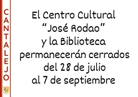 Imagen La biblioteca municipal cierra por vacaciones