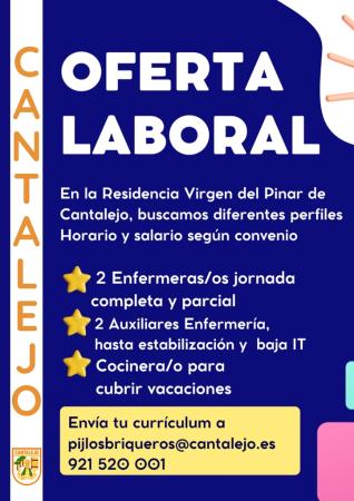 Imagen Oferta laboral Ayuntamiento de Cantalejo