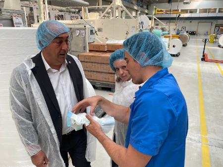 El presidente de la Diputación ha visitado la empresa Drylock tras la finalización de la ampliación de sus instalaciones en el Polígono...