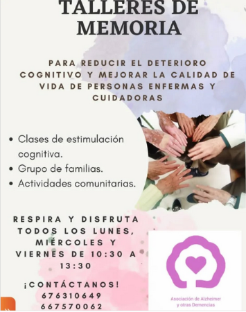 Imagen Talleres de memoria. Asociación de Alzheimer y otras demencias
