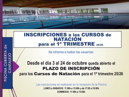 Imagen Inscripciones a los cursos de natación curso 2025-26. Horarios