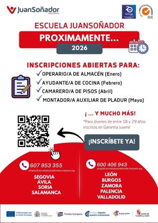 Imagen Próximos cursos en la Escuela JuanSoñador 2026