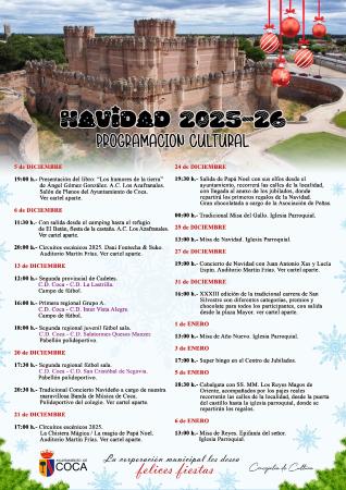 Imagen PROGRAMACIÓN CULTURAL NAVIDAD 2025-26