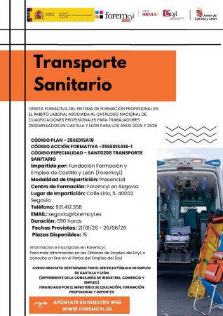 Imagen Curos transporte sanitario