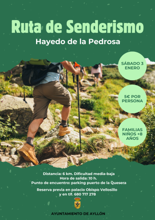 Imagen RUTA DE SENDERISMO. HAYEDO DE LA PEDROSA.