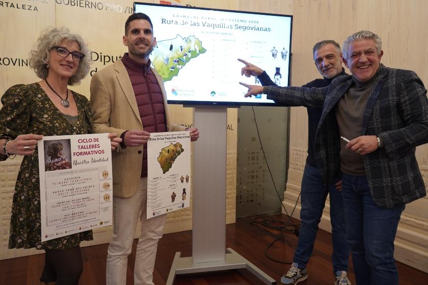 La Diputación de Segovia y la Asociación Despertar Memoria presentan la Ruta de las Vaquillas Segovianas para el Carnaval