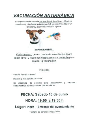 Imagen VACUNACIÓN ANTIRRÁBICA