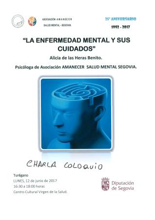 Imagen CHARLA COLOQUIO SOBRE LA ENFERMEDAD MENTAL Y SUS CUIDADOS