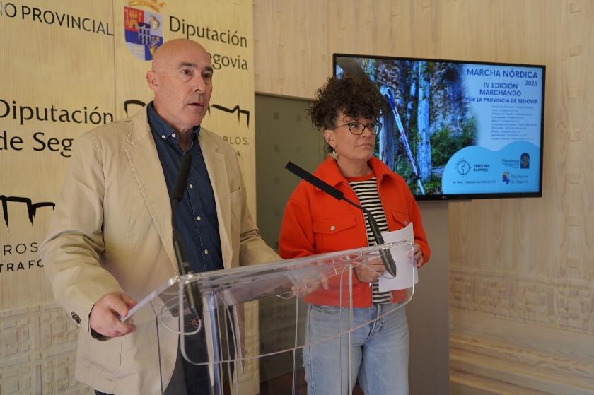 La colaboración de la Diputación y Territorio Rampinge lleva rutas de marcha nórdica a diez municipios, con la cuarta edición de ‘Marchando...