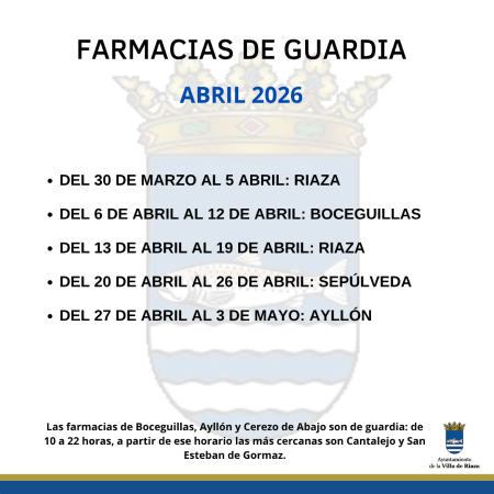 Imagen BANDO MÓVIL. FARMACIAS DE GUARDIA, ABRIL 2026.
