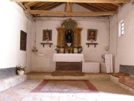 Interior de la ermita de Santa Brígida