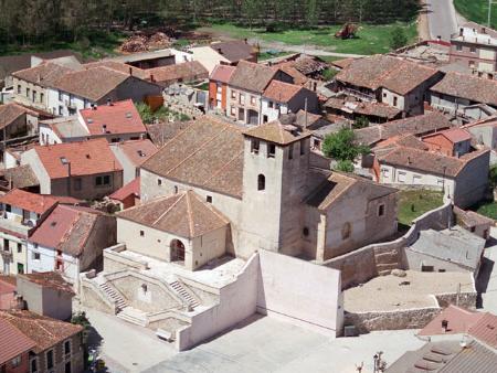 Vista aérea de la iglesia de San Juan Bautista