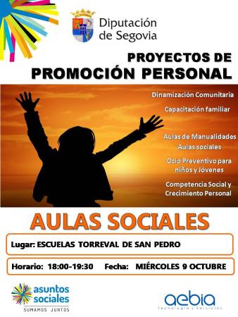 Imagen COMIENZO DE LAS AULAS SOCIALES