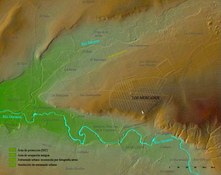 Imagen Mapa de la ciudad romana de Confloenta y su entorno periurbano (Martínez Caballero 2014).