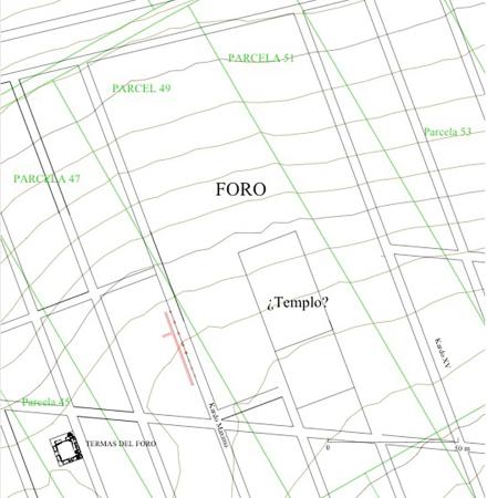 Imagen Planta del área del Foro (Martínez Caballero et alii 2026)