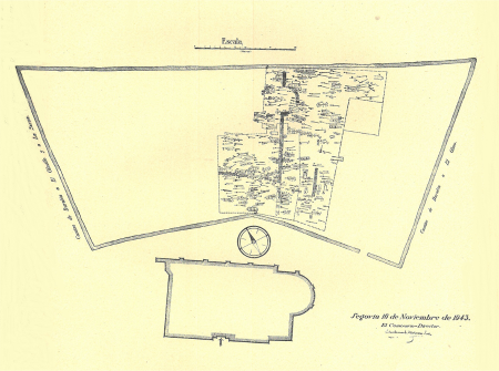 Imagen Plano de la excavación de la necrópolis visigoda (Molinero 1947).