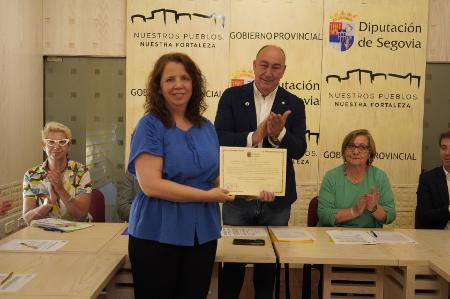 Miguel Ángel de Vicente preside el acto de toma de posesión de cinco funcionarios de la Diputación de Segovia