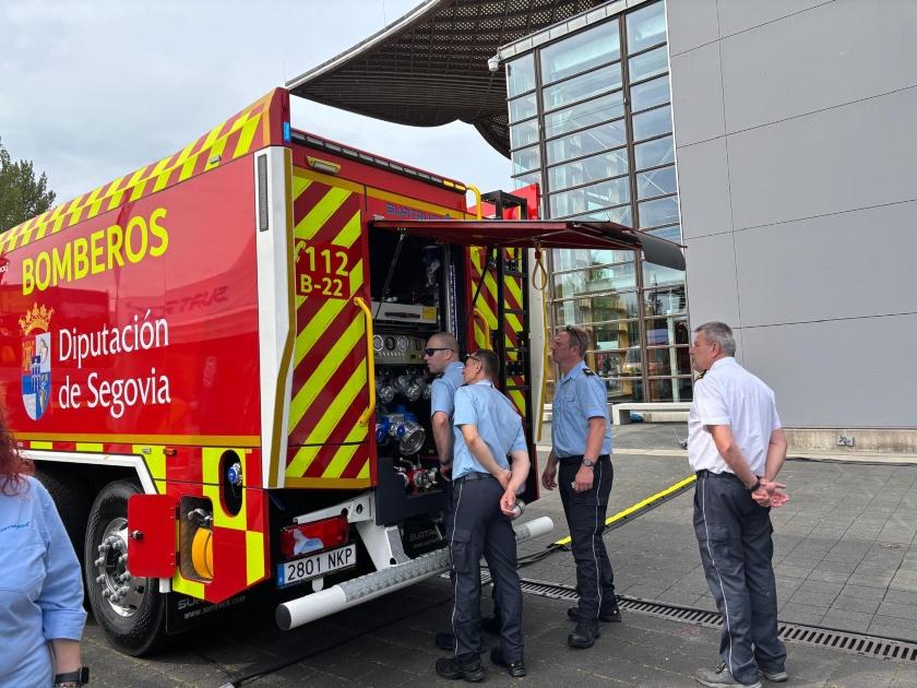 Una bomba nodriza de la Diputación de Segovia sirve de ejemplo en Hannover para una feria internacional del sector de rescate, emergencias y...
