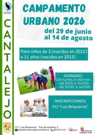 Imagen Plazas libres para el Campamento Urbano 2026