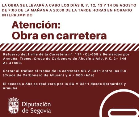 Imagen Las obras de refuerzo del firme en la SG-V-3311 obligan a cortar el...