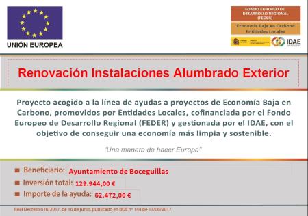 Imagen SUBVENCION RENOVACION INSTALACIÓN ALUMBRADO