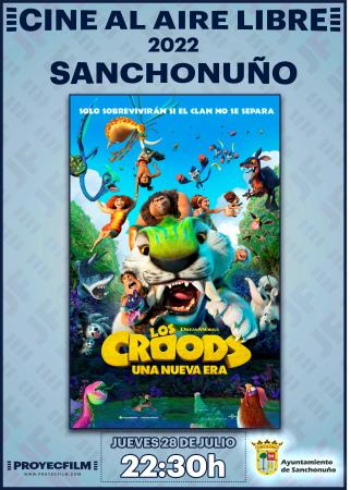 Cartel Cine al aire libre - jueves 28 julio 2022 - Los Croods