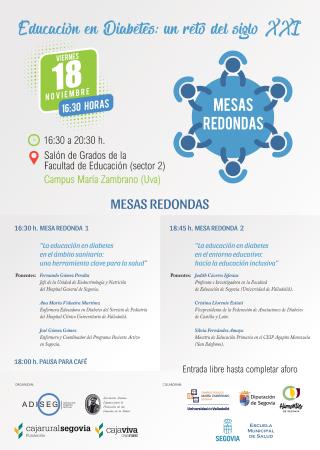 Mesas redondas "Educación en diabetes: un reto en el siglo XXI"