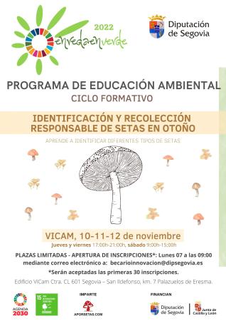 Ciclo formativo 'Identificación y recolección responsable de setas en otoño'