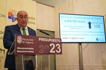 El Presupuesto más alto de la historia de la Diputación de Segovia dotado con 90 millones de euros duplica las inversiones en los pueblos de...