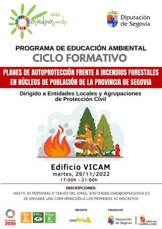 Planes de autoprotección frente a incendios forestales en núcleos de población de la provincia de Segovia