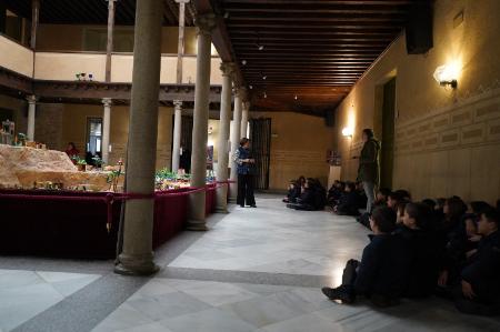 Imagen Centenares de escolares disfrutan de la multitud de detalles en sus visitas al Belén de la Diputación