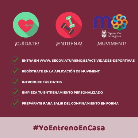 La Diputación se une a Muviment, un servicio de entrenamiento online para promover la salud en la provincia durante el confinamiento