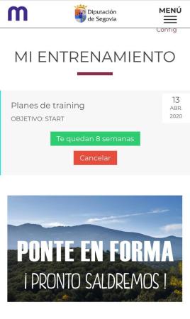 La Diputación se une a Muviment, un servicio de entrenamiento online para promover la salud en la provincia durante el confinamiento