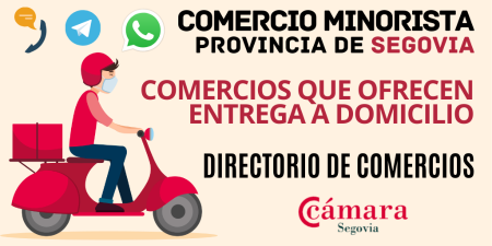 La Cámara de Comercio confecciona un listado de los establecimientos que entregan sus productos a domicilio en la provincia
