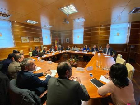 Miguel Ángel de Vicente asiste a la reunión de presidentes de Diputaciones Provinciales con la consejera de Sanidad