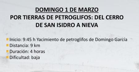 Ruta 'Por tierras de petroglifos: del Cerro de San Isidro a Nieva'