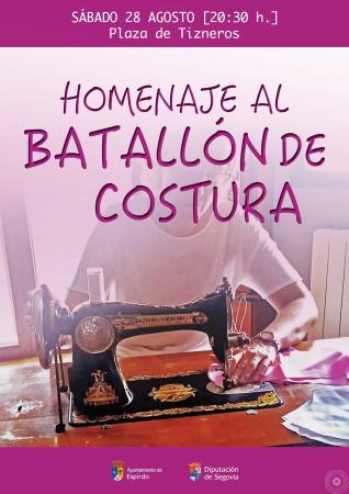 Homenaje al Batallón de Costura