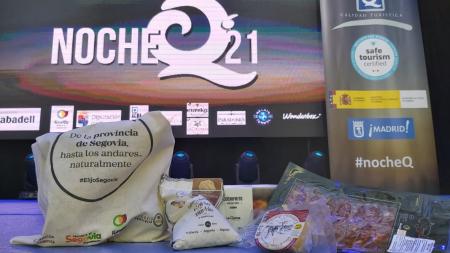 La Diputación reparte 500 bolsas con productos de Alimentos de Segovia en la Noche Q del Instituto para la Calidad Turística Española