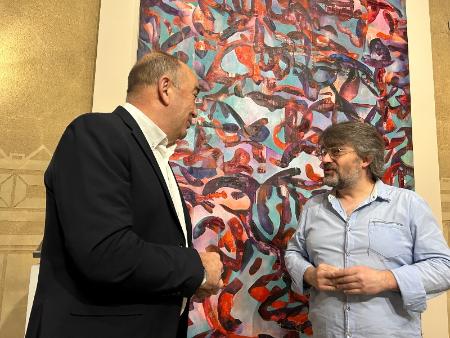 El artista segoviano Christian Hugo Martín dona a la Diputación de Segovia su obra Espuma