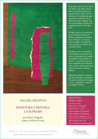 Taller creativo: escritura y pintura La Écfrasis