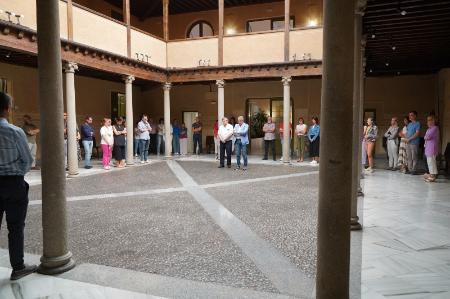 El Patio de Columnas del Palacio Provincial, escenario de un minuto de silencio por la última víctima de violencia machista en Béjar